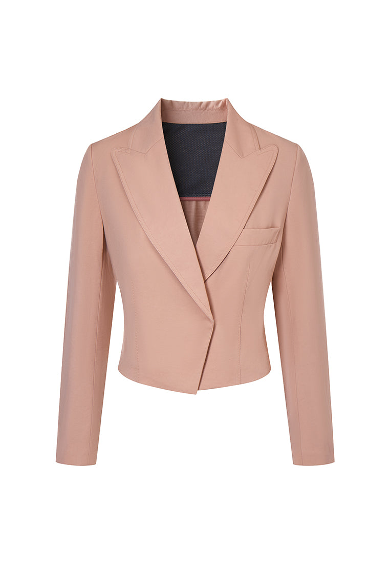 Byron Crease-Resistant Fitted Cropped Blazer