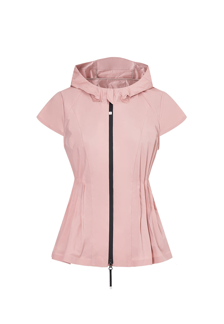 Artemis Water- and Wind resistant Long Sleeved Jacket with Pleated Waist