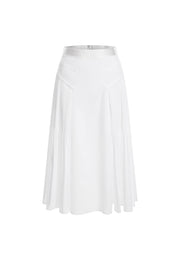 Bianca Essential Water- and Wind-resistant Midi Skirt with Pleated Panels
