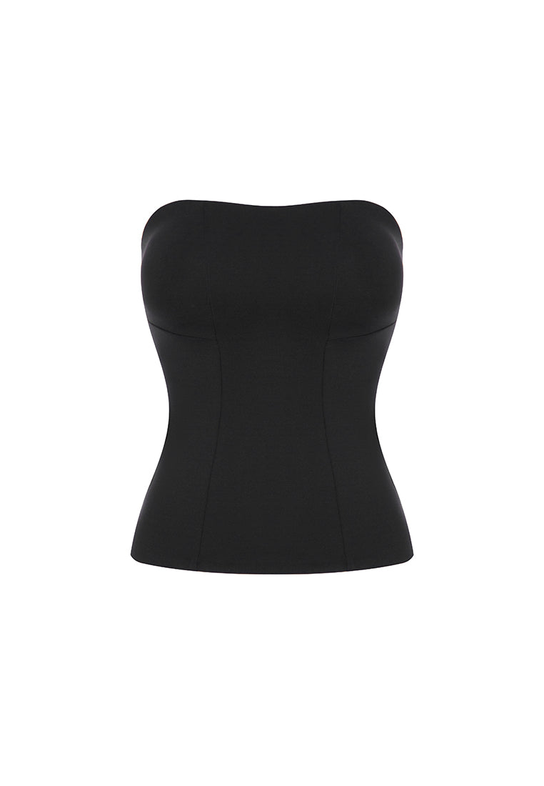 Austen Corset-inspired Stretch-Jersey Strapless Top