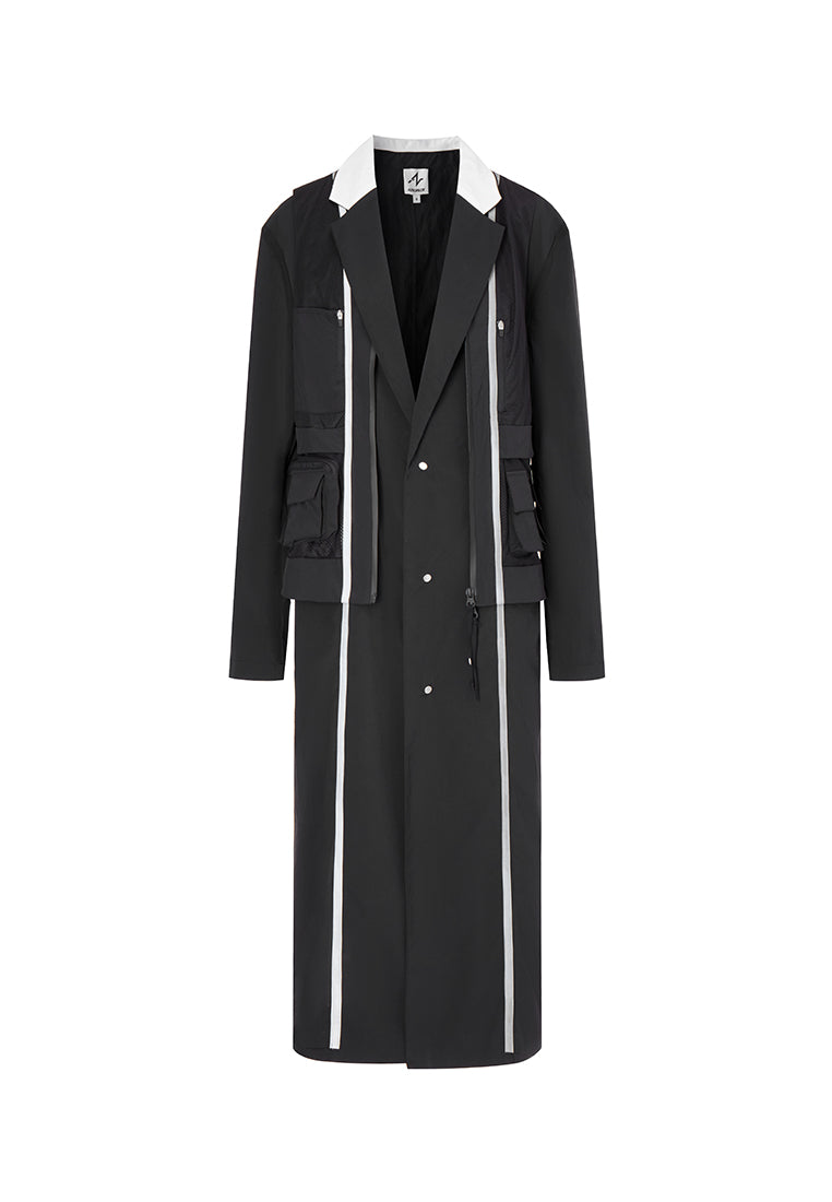 Noah-Carter Vest Relaxed Trench Coat