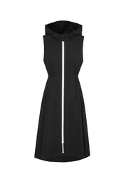 Desiderata Water- & Wind-Resistant Maxi Jacket with Pleated Waist