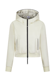Freda Waterproof Vegan Leather Jacket with Adjustable Hood