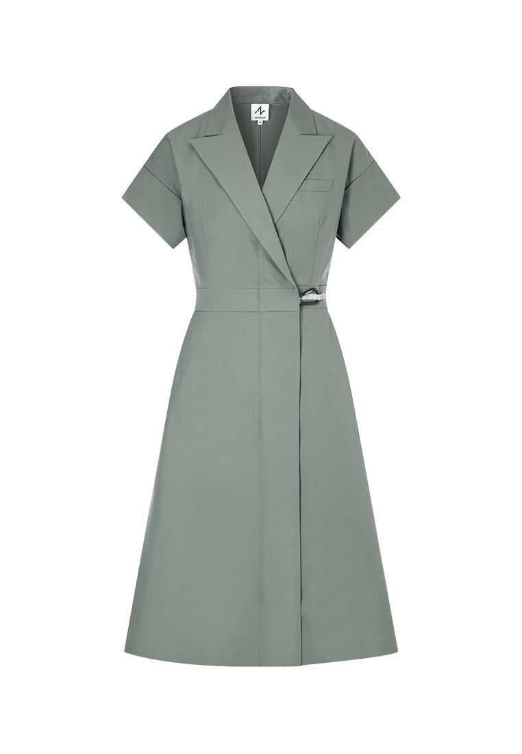 Maia Sustainable-Fibre Maxi Lapel Dress