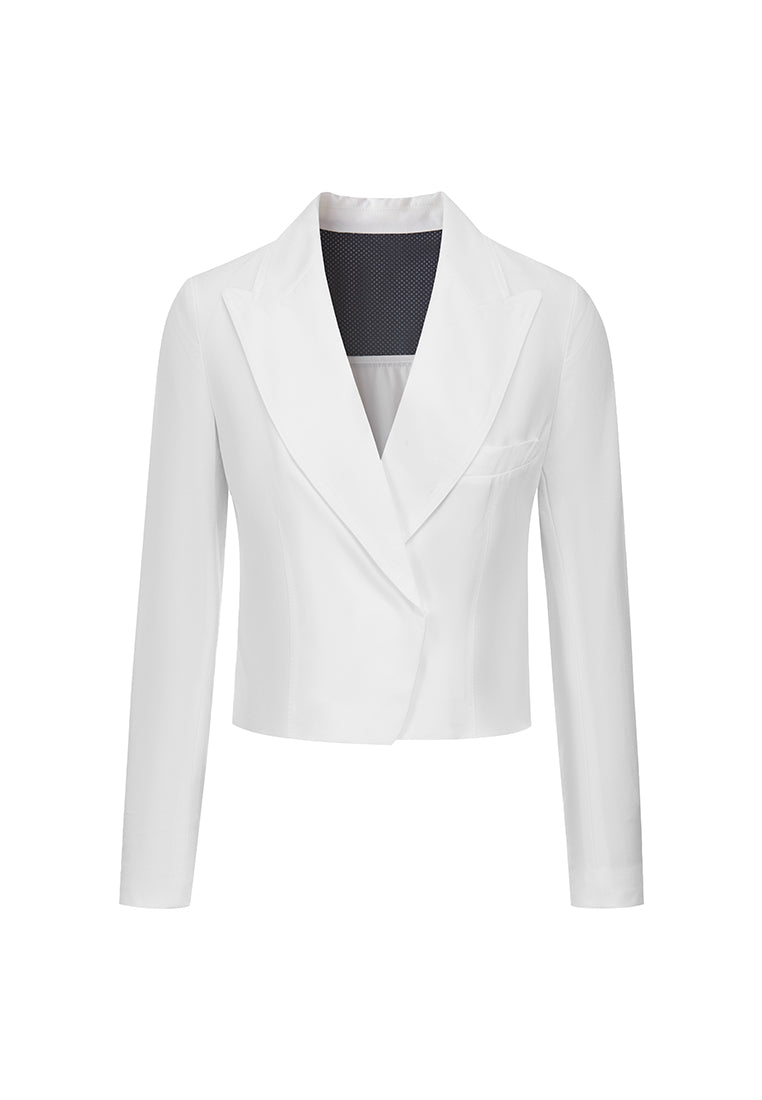 Byron Crease-Resistant Fitted Cropped Blazer