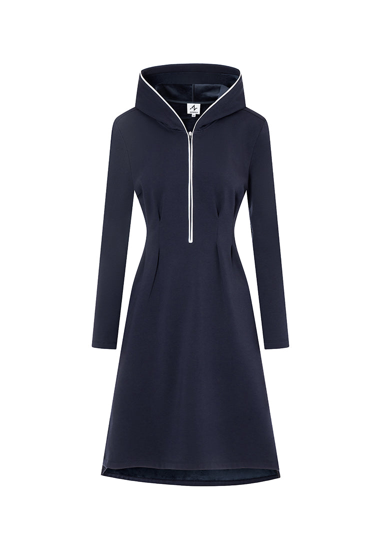 Sleet Ultra-Soft Recycled Polyester and Organic Cotton Hooded Dress