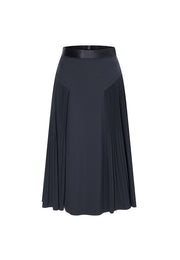 Bianca Essential Water- and Wind-resistant Midi Skirt with Pleated Panels