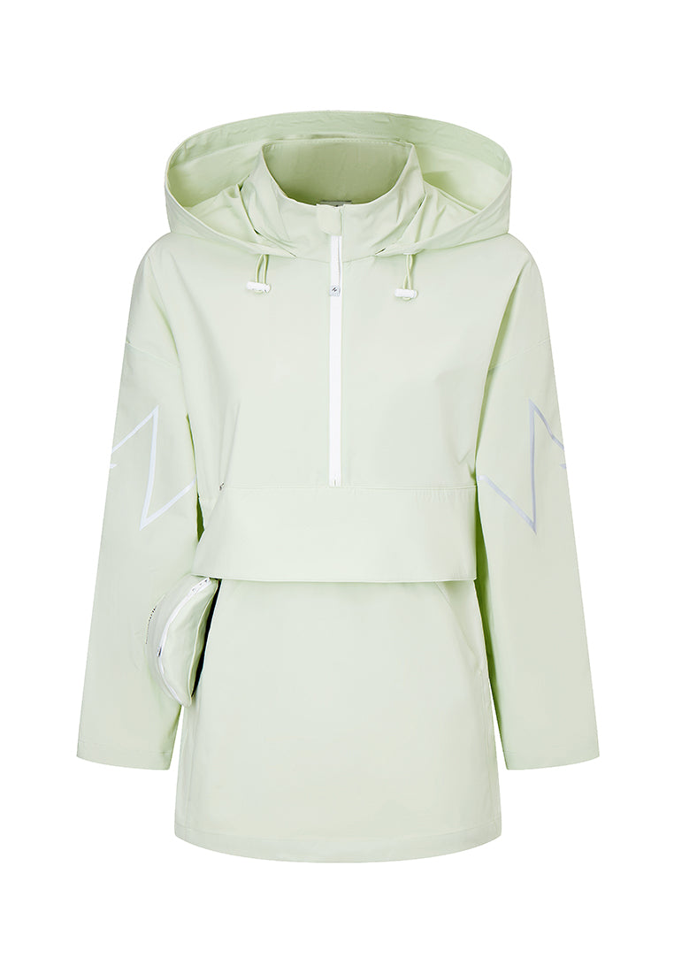 Eros Water- and Wind Resistant Windbreaker with Pleated Panels