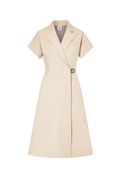 Maia Sustainable-Fibre Maxi Lapel Dress