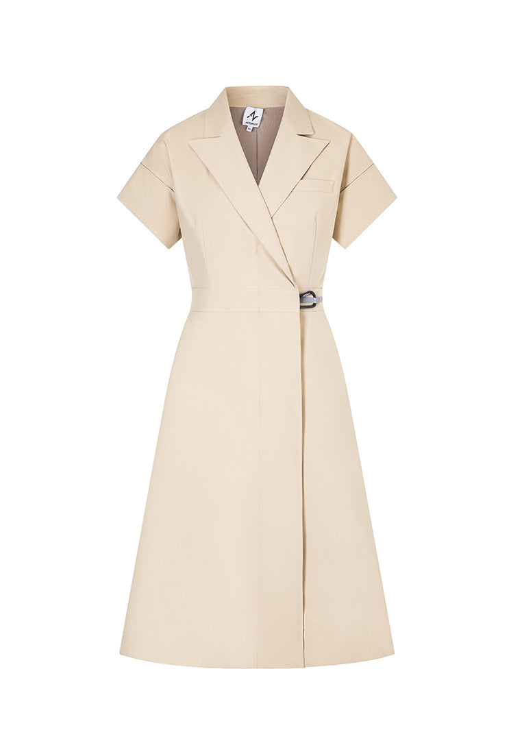 Maia Sustainable-Fibre Maxi Lapel Dress