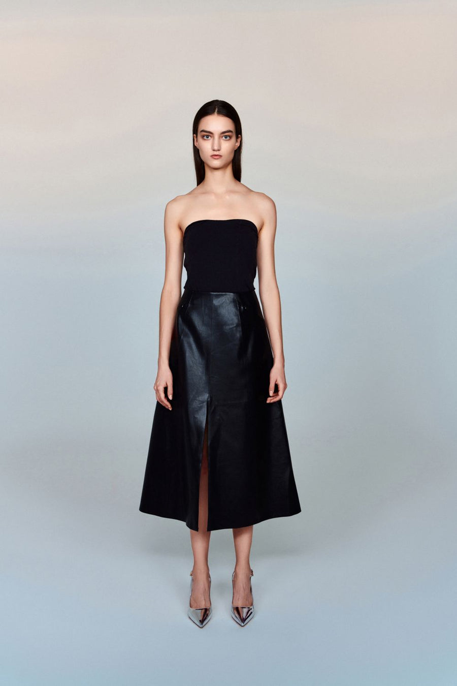 Austen Corset-inspired Stretch-Jersey Strapless Top