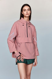 Eros Water- and Wind Resistant Windbreaker with Pleated Panels