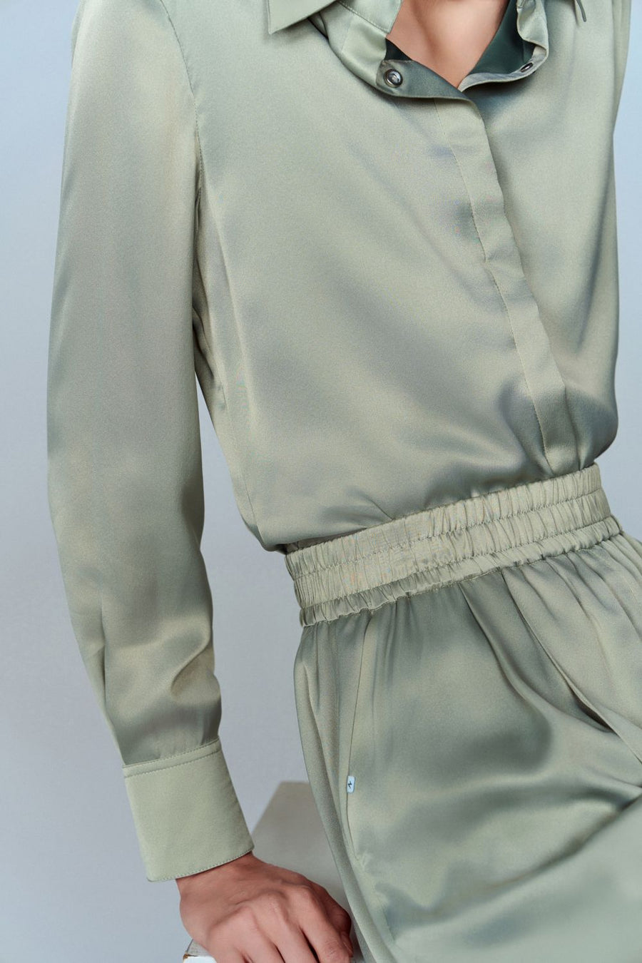 Athens 100% Silk Shirt with UPF 50+ Sun Protection