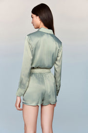 Athens 100% Silk Shirt with UPF 50+ Sun Protection