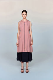 Desiderata Water- & Wind-Resistant Maxi Jacket with Pleated Waist