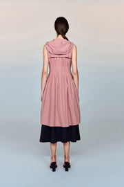 Desiderata Water- & Wind-Resistant Maxi Jacket with Pleated Waist