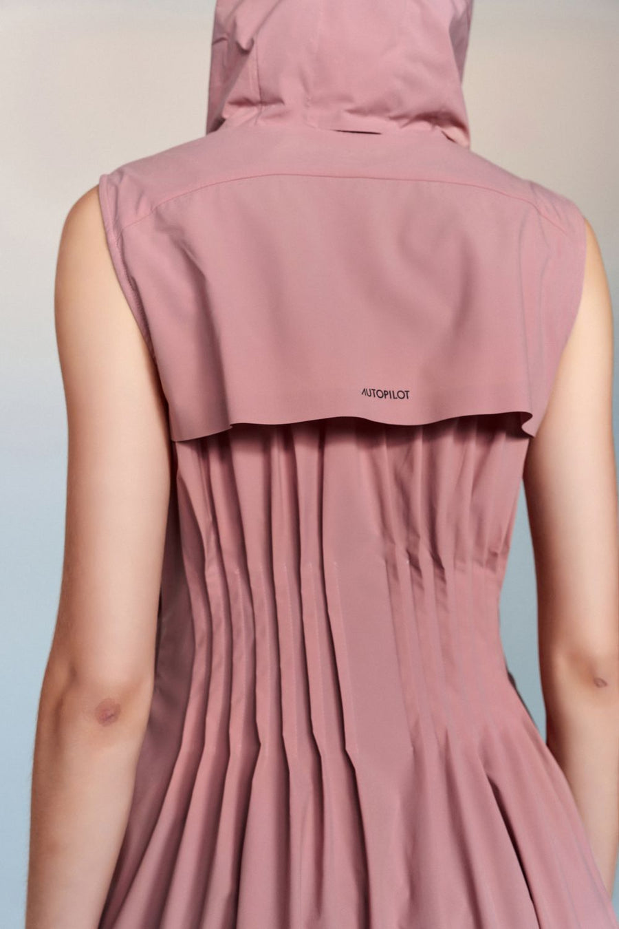 Desiderata Water- & Wind-Resistant Maxi Jacket with Pleated Waist