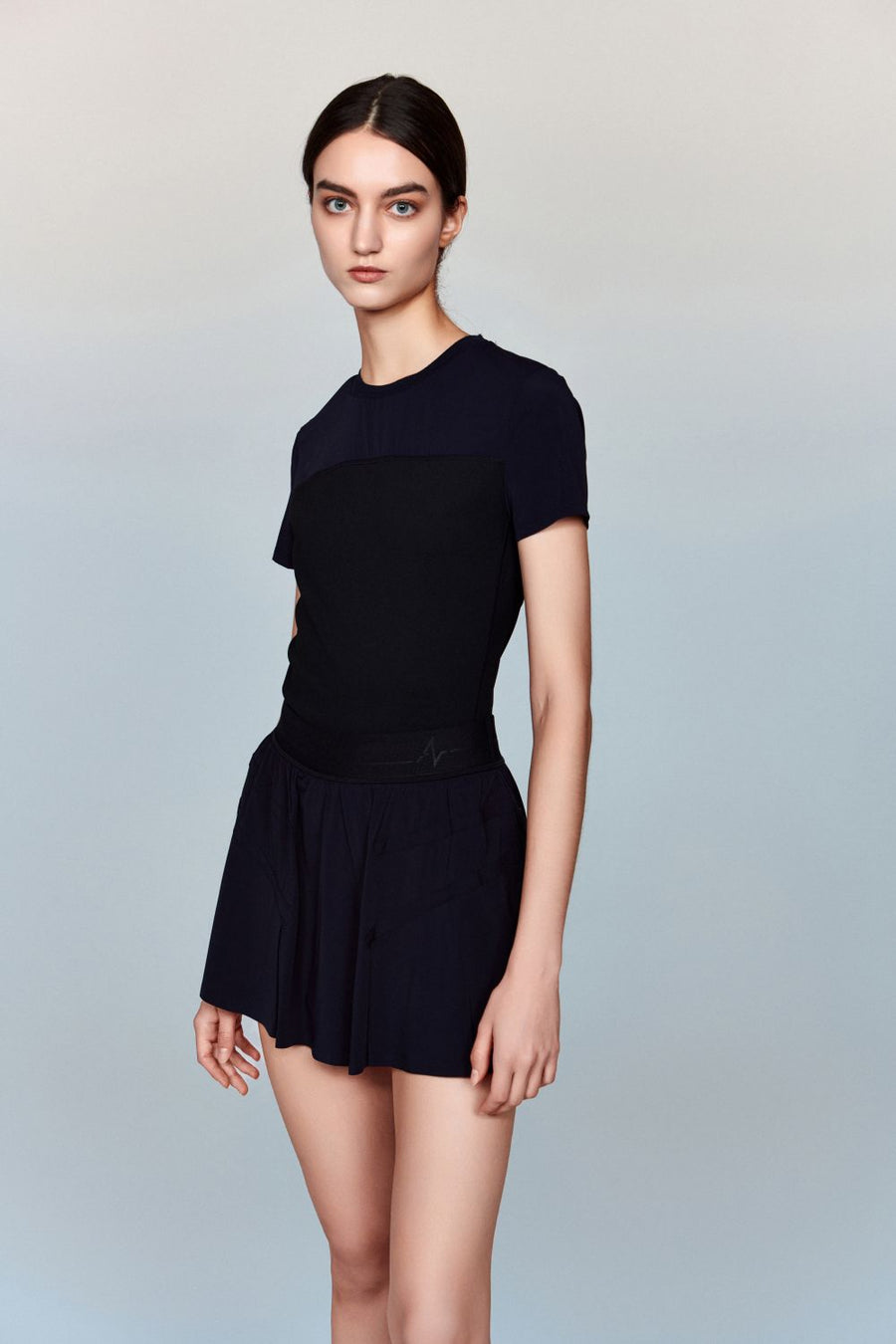 Jetsetter Paneled Crewneck Shirt