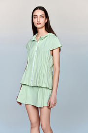Artemis Water- and Wind resistant Long Sleeved Jacket with Pleated Waist