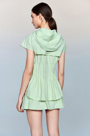 Artemis Water- and Wind resistant Long Sleeved Jacket with Pleated Waist