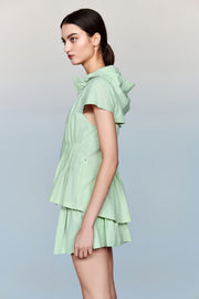Artemis Water- and Wind resistant Long Sleeved Jacket with Pleated Waist
