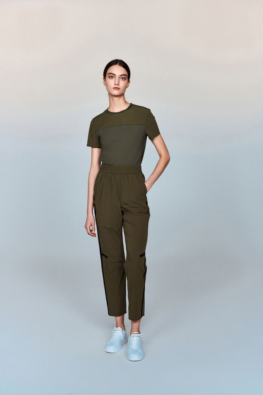 Jetsetter Paneled Crewneck Shirt