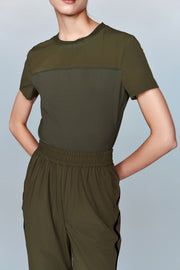 Jetsetter Paneled Crewneck Shirt