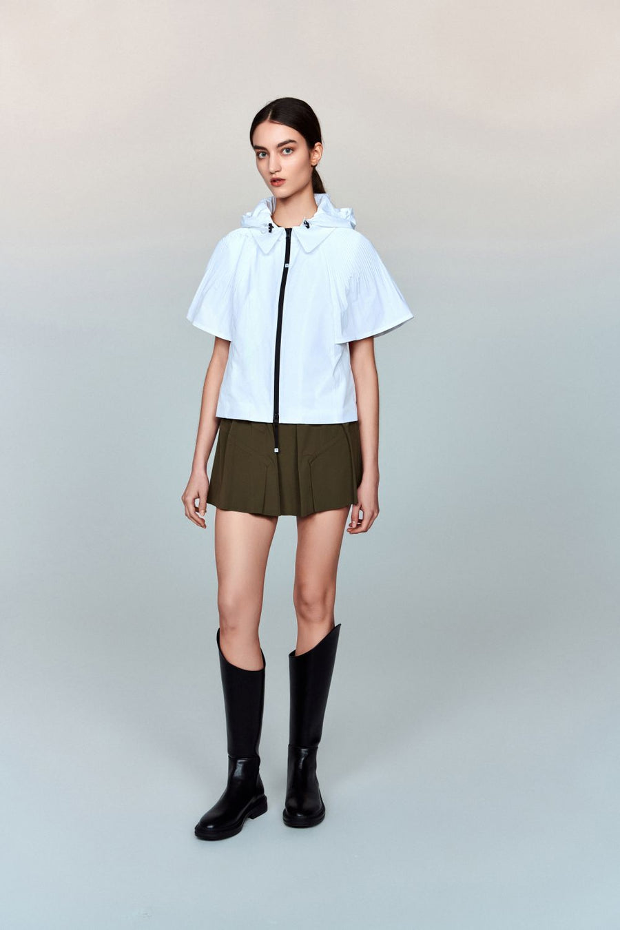 Jetsetter Water-Resistant Stretch Mini Skirt