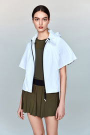 Bianca Essential Water- and Wind-resistant Jacket with Pleated Cape