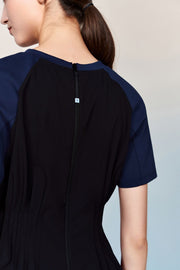 Santorini T-Shirt with Pleated Peplum Waist