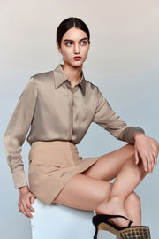 Athens 100% Silk Shirt with UPF 50+ Sun Protection