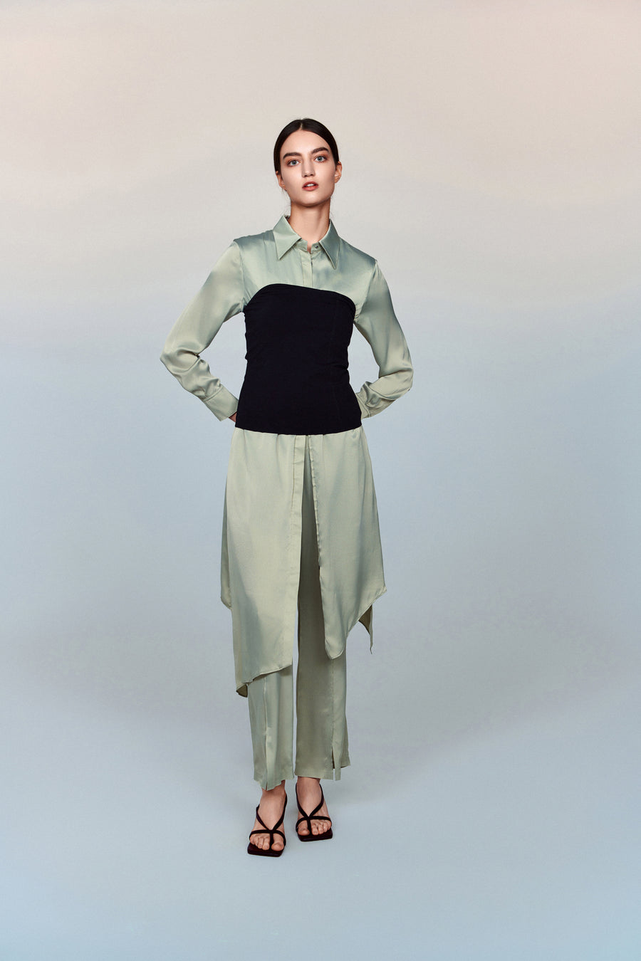 Austen Corset-inspired Stretch-Jersey Strapless Top