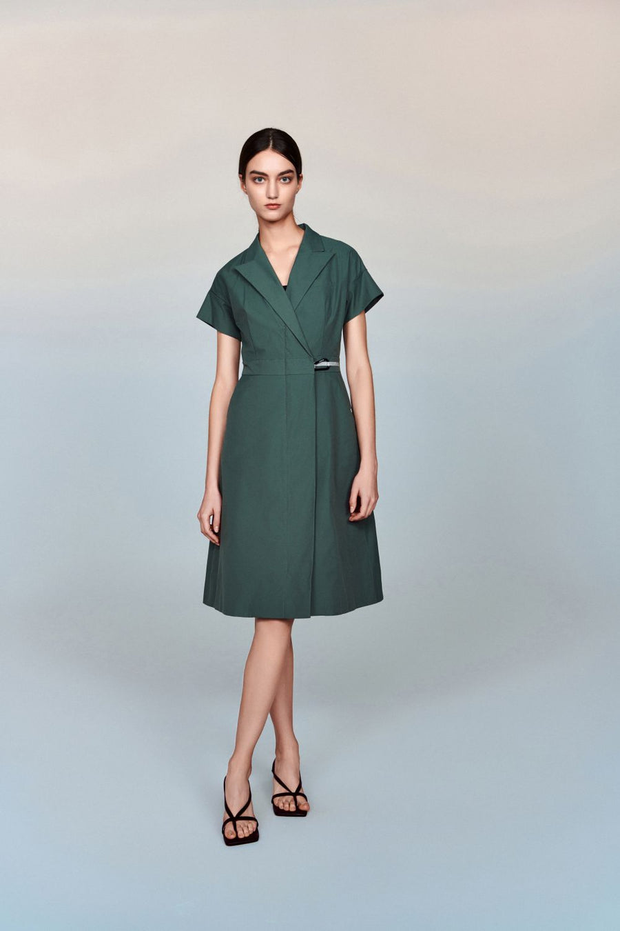 Maia Sustainable-Fibre Maxi Lapel Dress