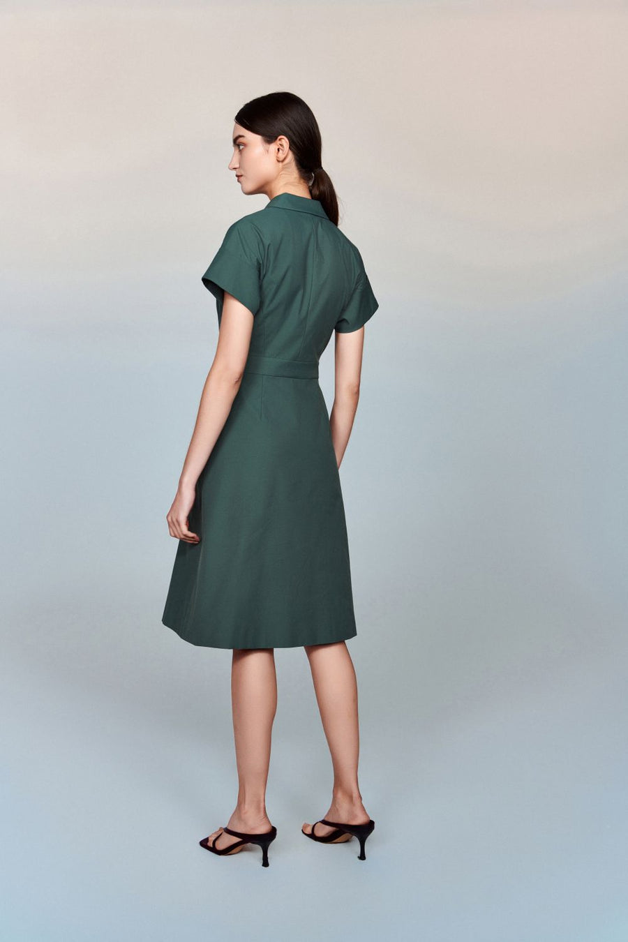 Maia Sustainable-Fibre Maxi Lapel Dress