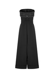 Acacia Strapless Recycled Polyester Jumpsuit with AP Signature Square Panel Detail