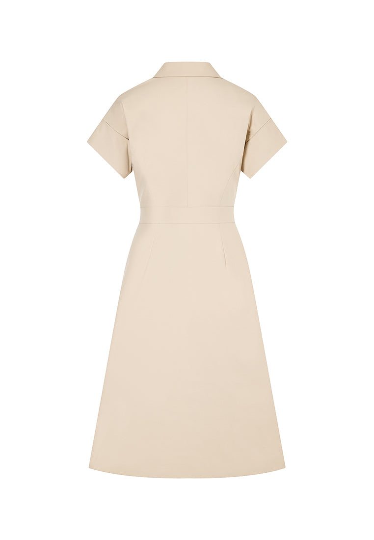 Maia Sustainable-Fibre Maxi Lapel Dress