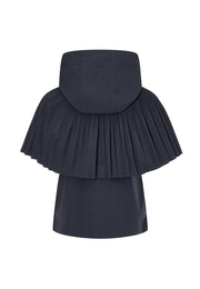 Bianca Essential Water- and Wind-resistant Jacket with Pleated Cape