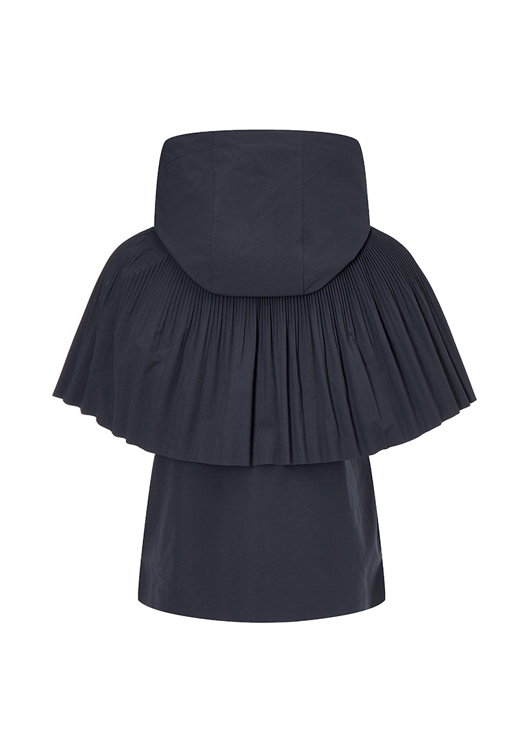 Bianca Essential Water- and Wind-resistant Jacket with Pleated Cape