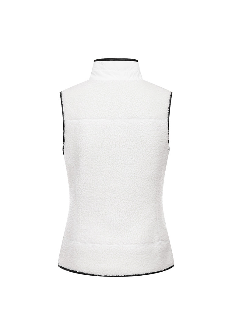 Neige Contoured Recycled Nylon and Fleece Vest with Sustainable Padding and Detachable Coin Purse