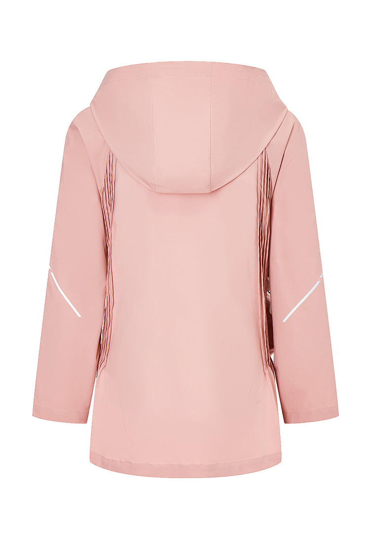 Eros Water- and Wind Resistant Windbreaker with Pleated Panels