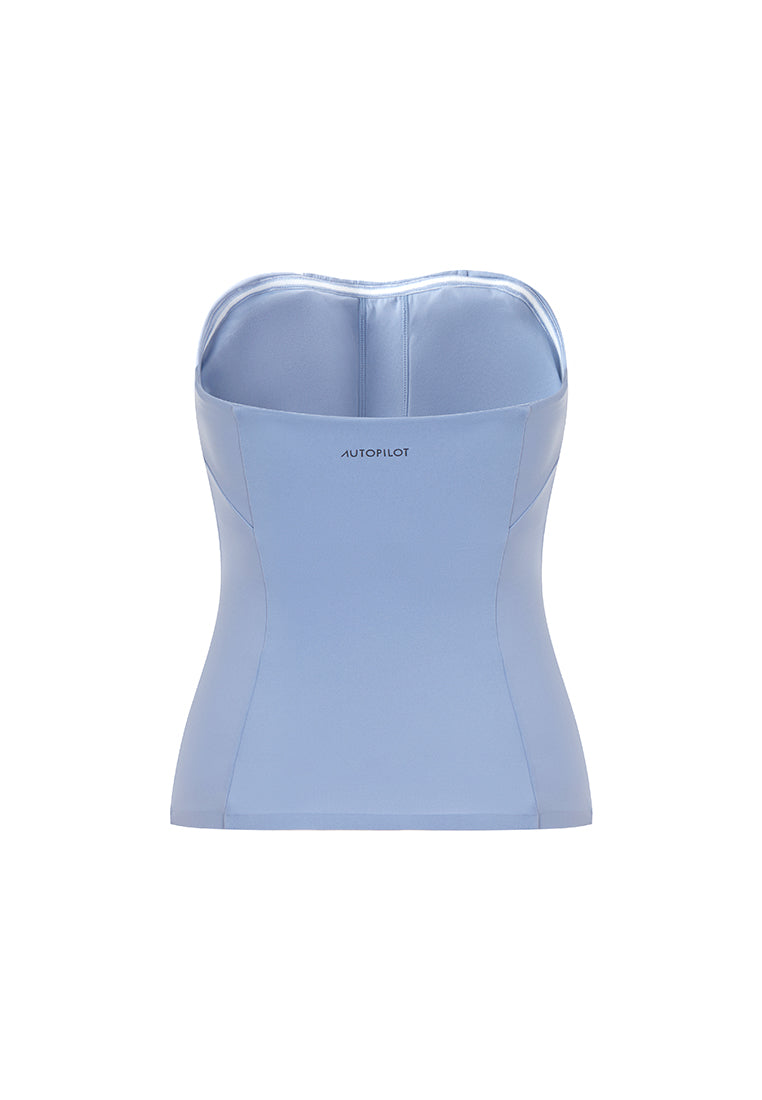 Austen Corset-inspired Stretch-Jersey Strapless Top