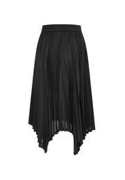Poised Asymmetric Pleated Skirt