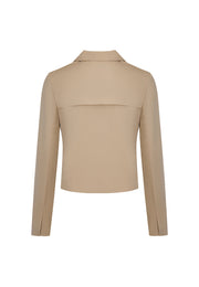 Byron Crease-Resistant Fitted Cropped Blazer