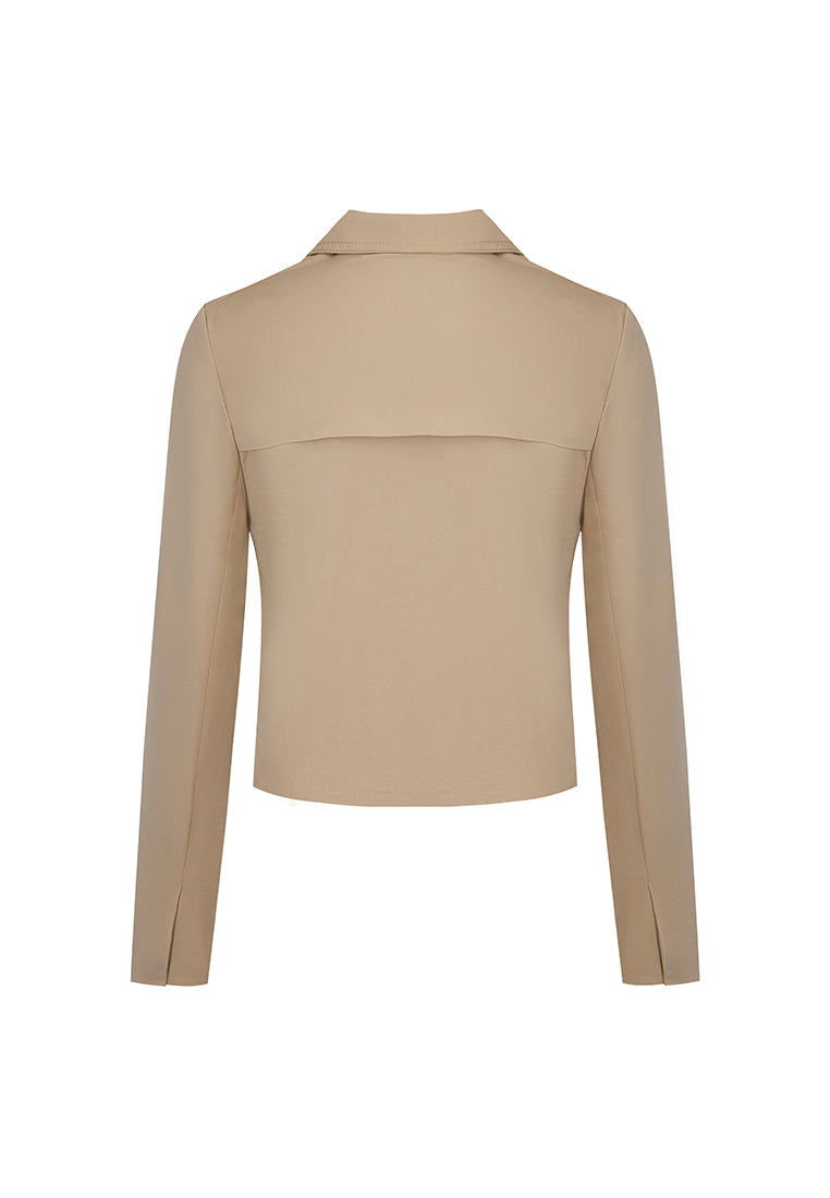 Byron Crease-Resistant Fitted Cropped Blazer