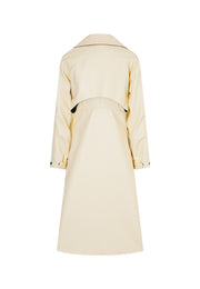 Miller Waterproof Sustainable Vegan Leather Trench with Flared Skirt