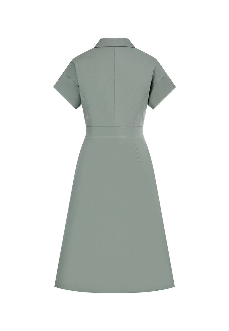 Maia Sustainable-Fibre Maxi Lapel Dress