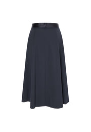 Bianca Essential Water- and Wind-resistant Midi Skirt with Pleated Panels