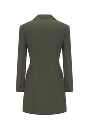 Anya Water and Wrinkle-resistant Convertible Pleated Blazer Dress