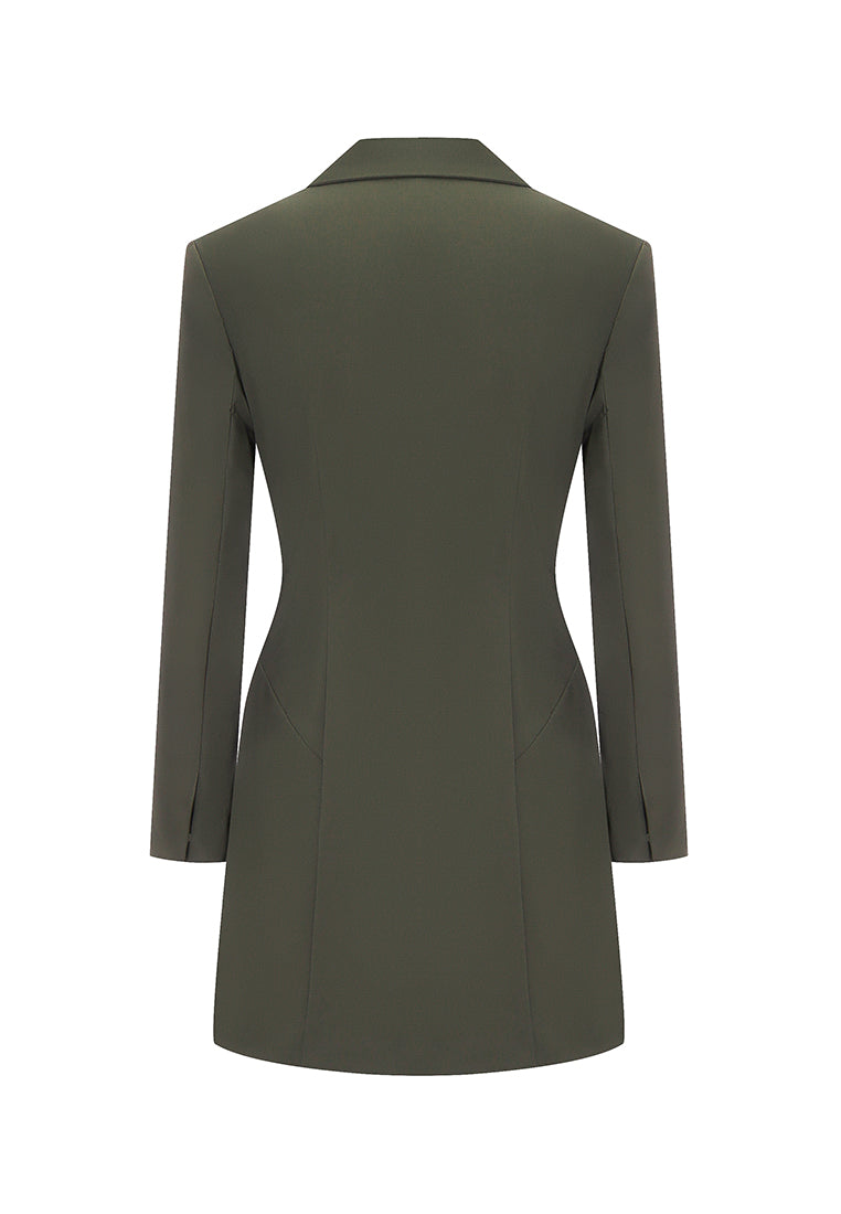 Anya Water and Wrinkle-resistant Convertible Pleated Blazer Dress