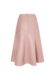 Hazel Water-Repellent Sustainable Vegan Leather Skirt with Natural Pigment